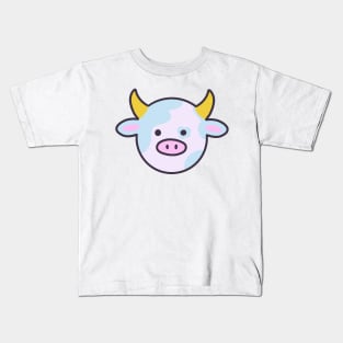 cute kawaii cow Kids T-Shirt